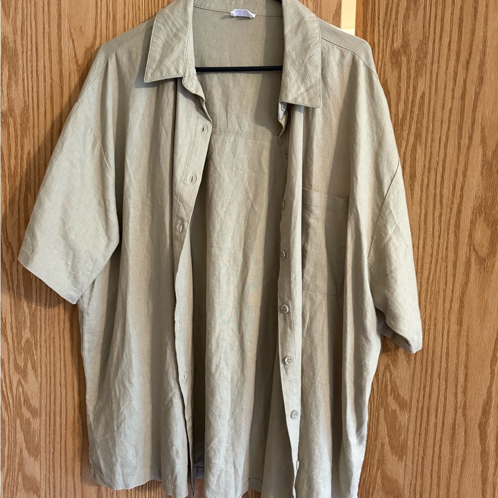 Cotton On Women’s Light Green Shirt